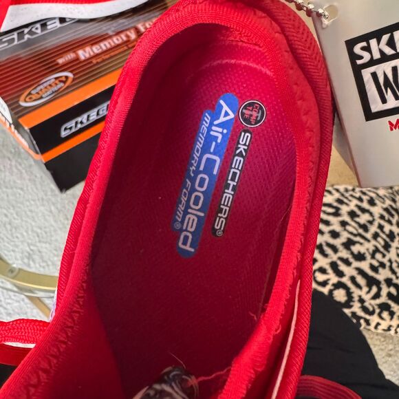 Skechers Work BULKLIN BALRAN Comp Toe Shoes – Women’s Size 9 Red Slip Resistant - Picture 6 of 8